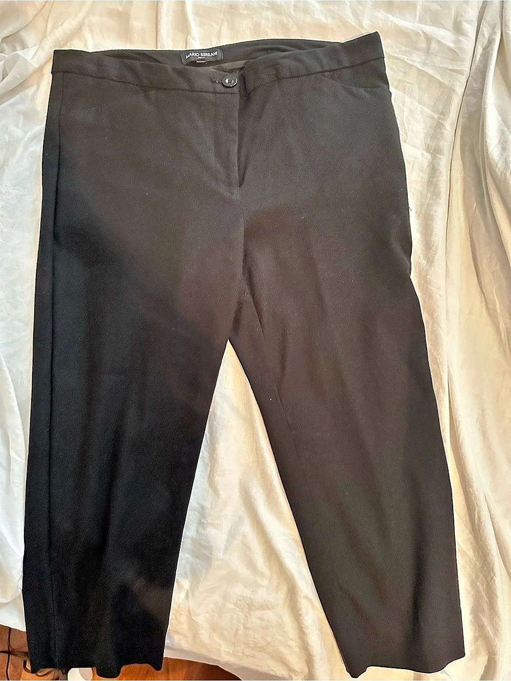 MARIO SERRANI Men's Dress Pants Black Size 10